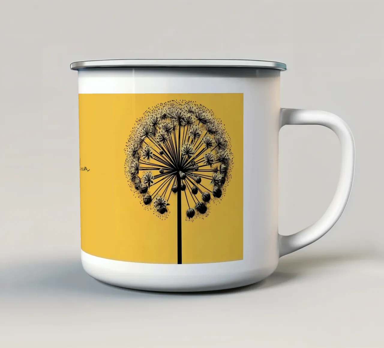 Allium tazza in smalto da Digital Naive