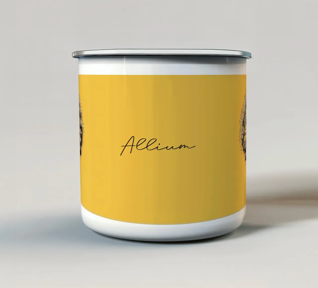 Allium tazza in smalto da Digital Naive