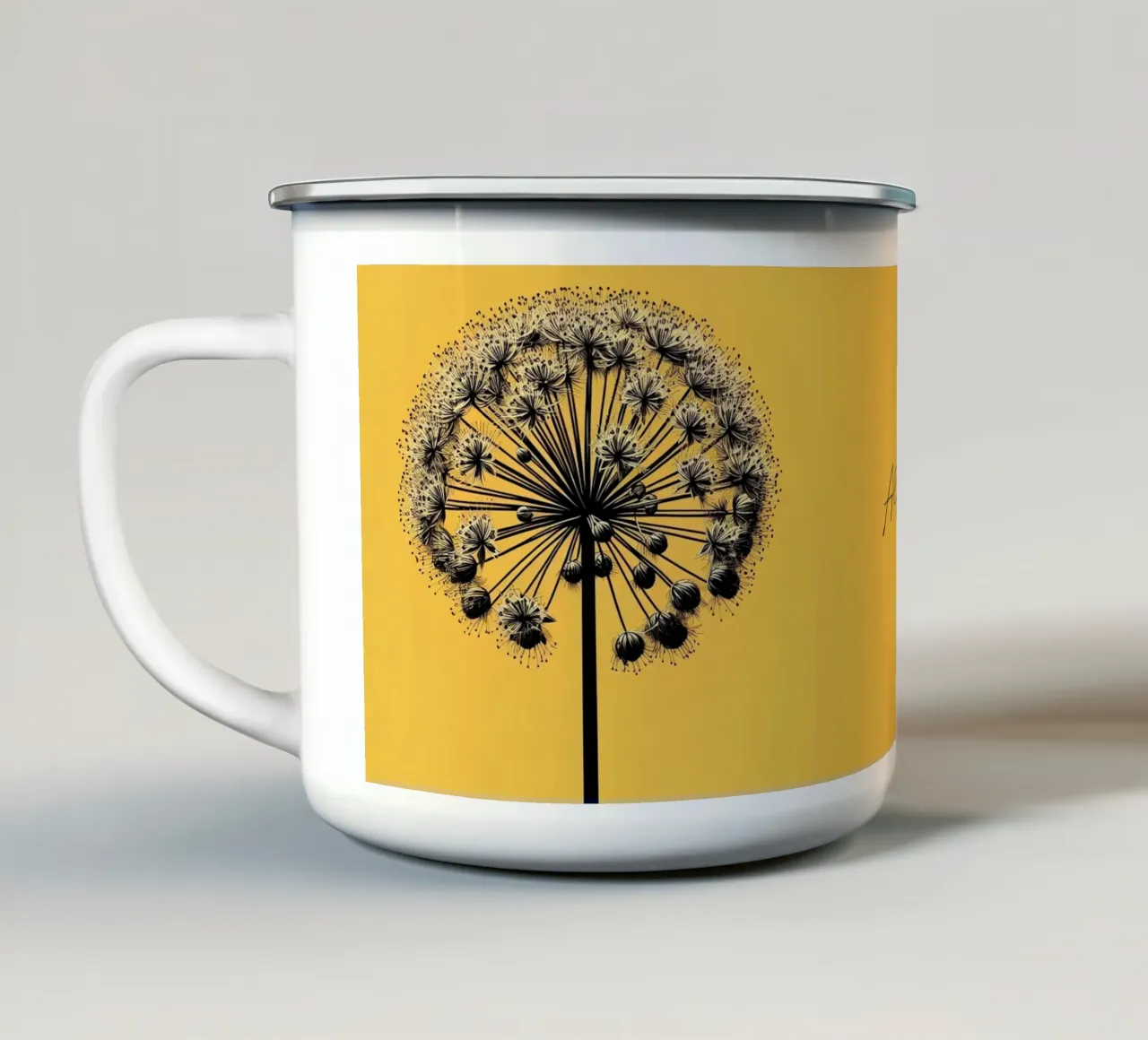 Allium tazza in smalto da Digital Naive