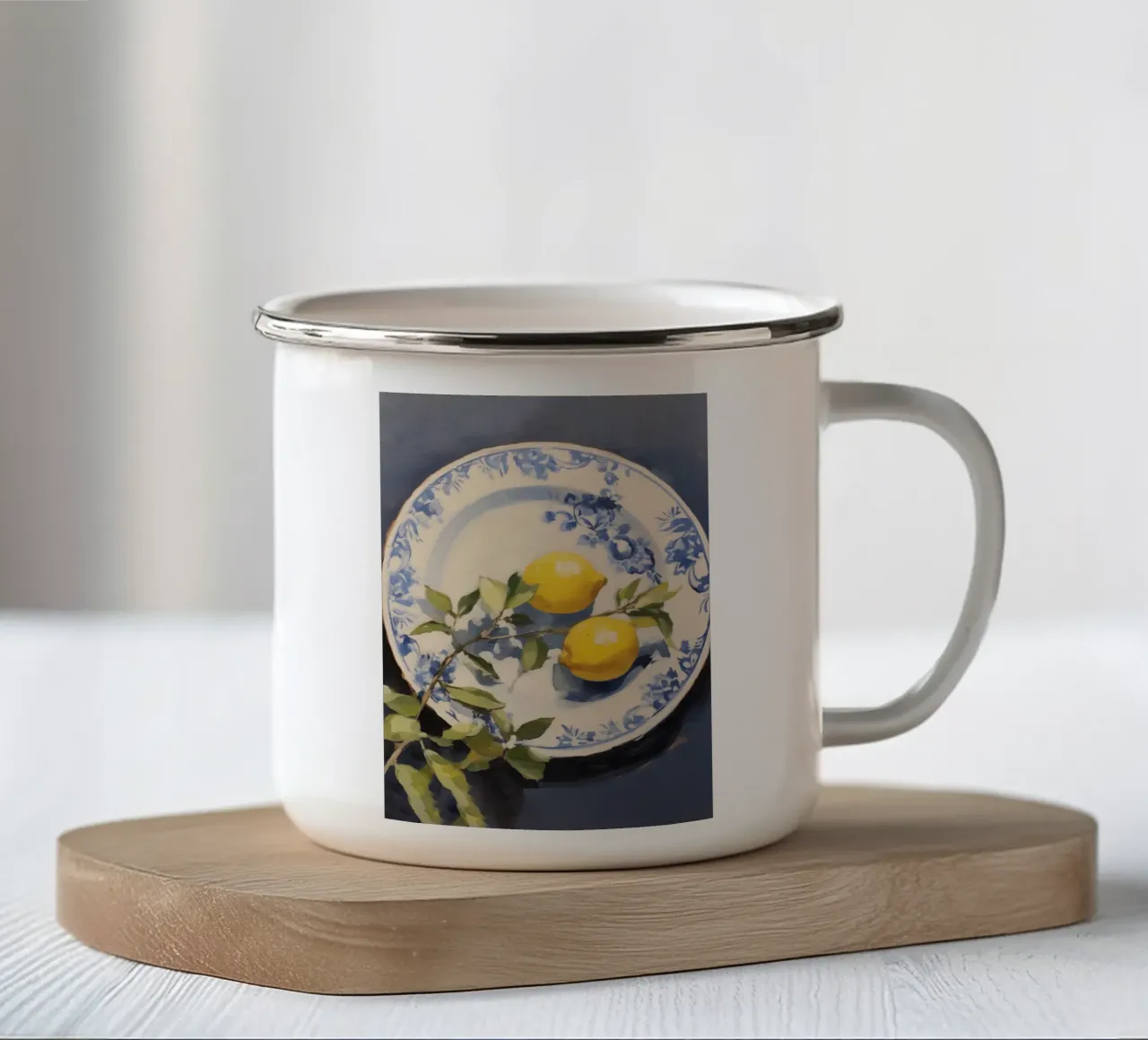 Boho Bella Vita 28 Still 1 tazza in smalto da Boho Print Collection