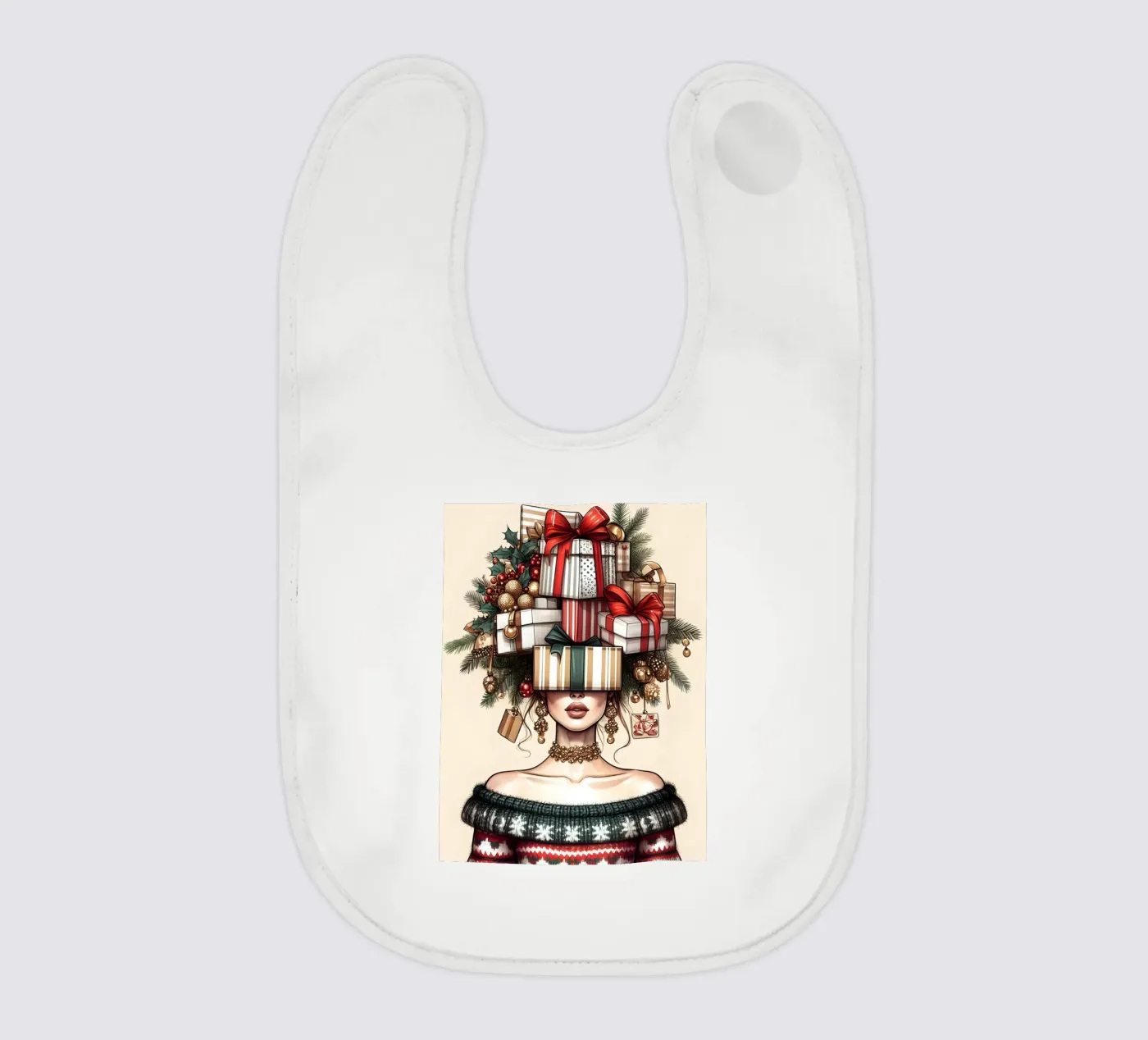 CHRISTMAS JUMPER Babylätzchen von ARTOMATIC