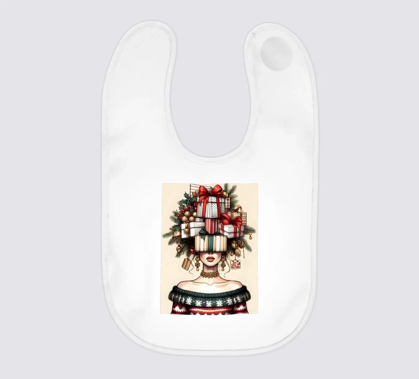 CHRISTMAS JUMPER Babylätzchen von ARTOMATIC