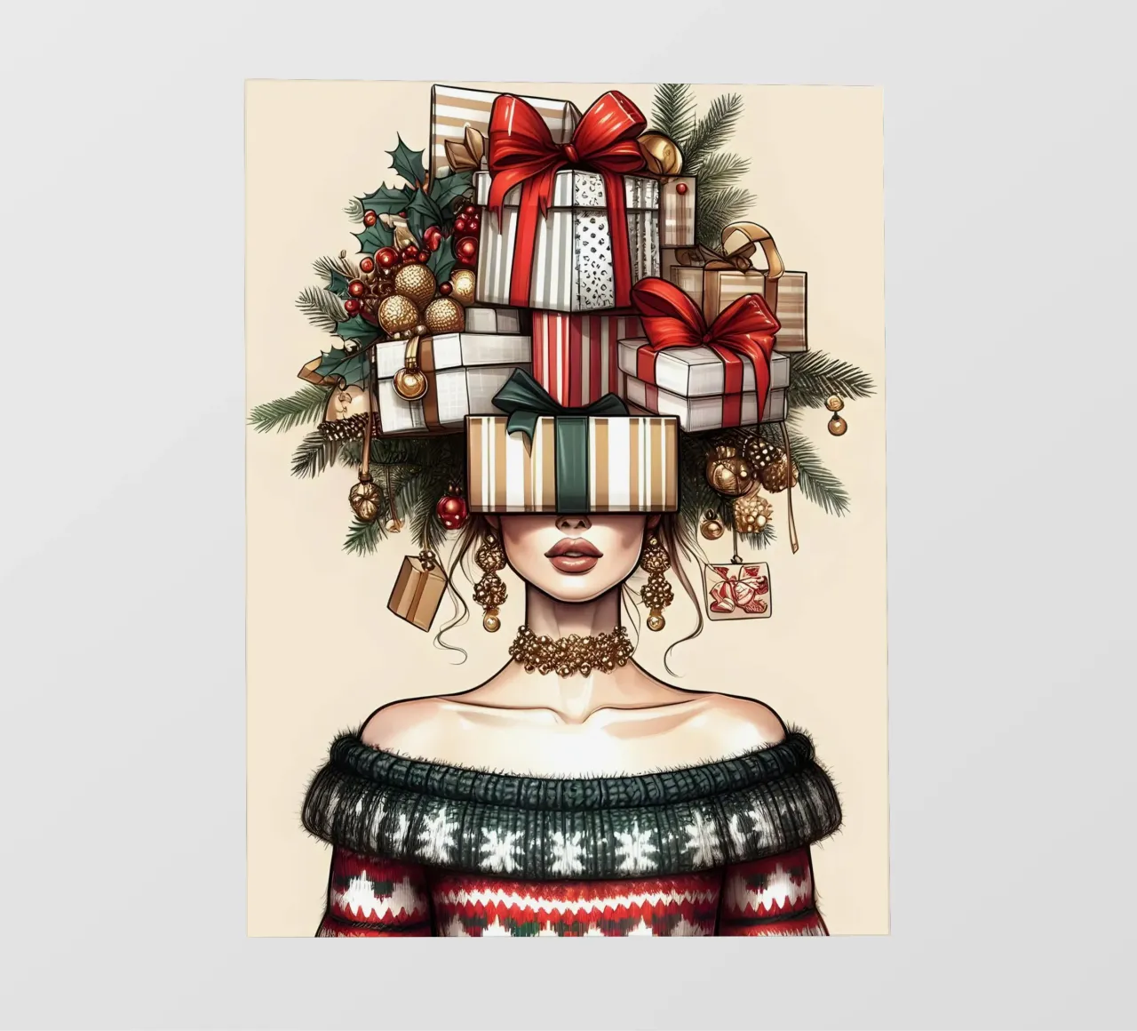 MAGLIONE DI NATALE telo in pvc da ARTOMATIC