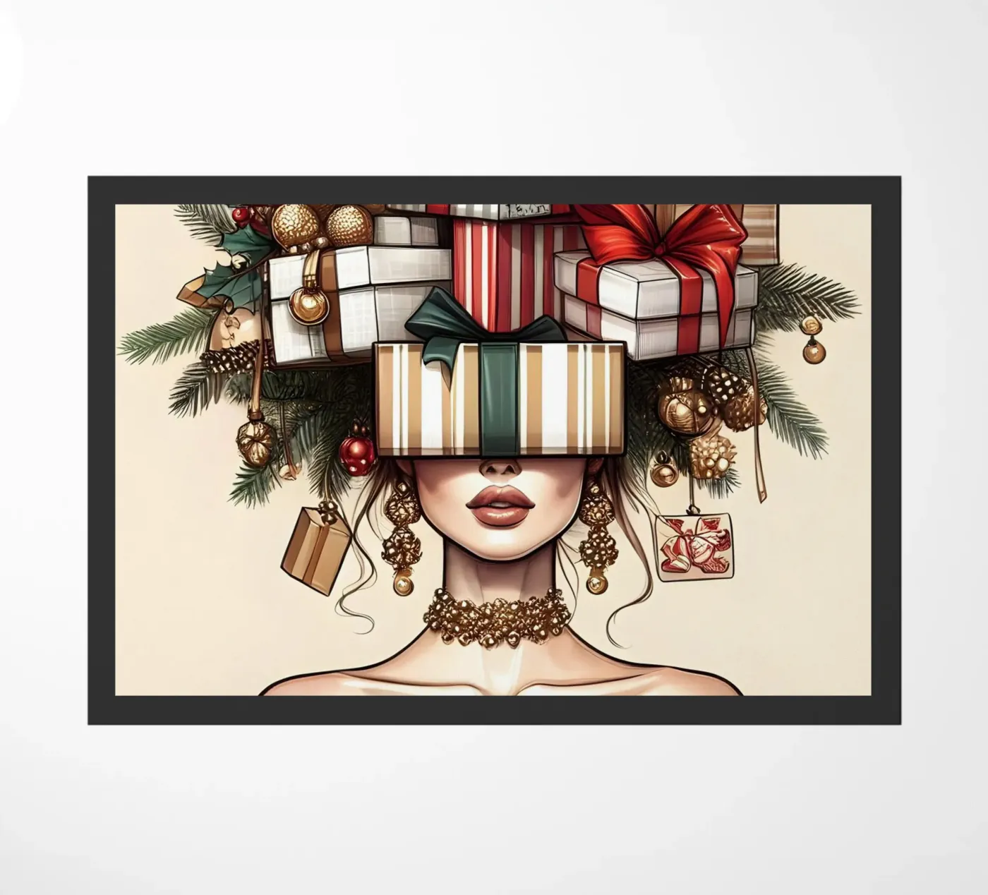 WEIHNACHTSPULLI Fußmatte von ARTOMATIC