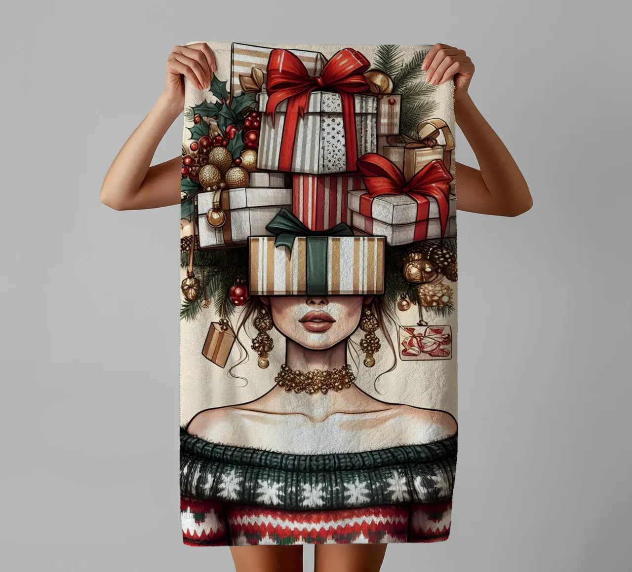 MAGLIONE DI NATALE asciugamano da bagno da ARTOMATIC