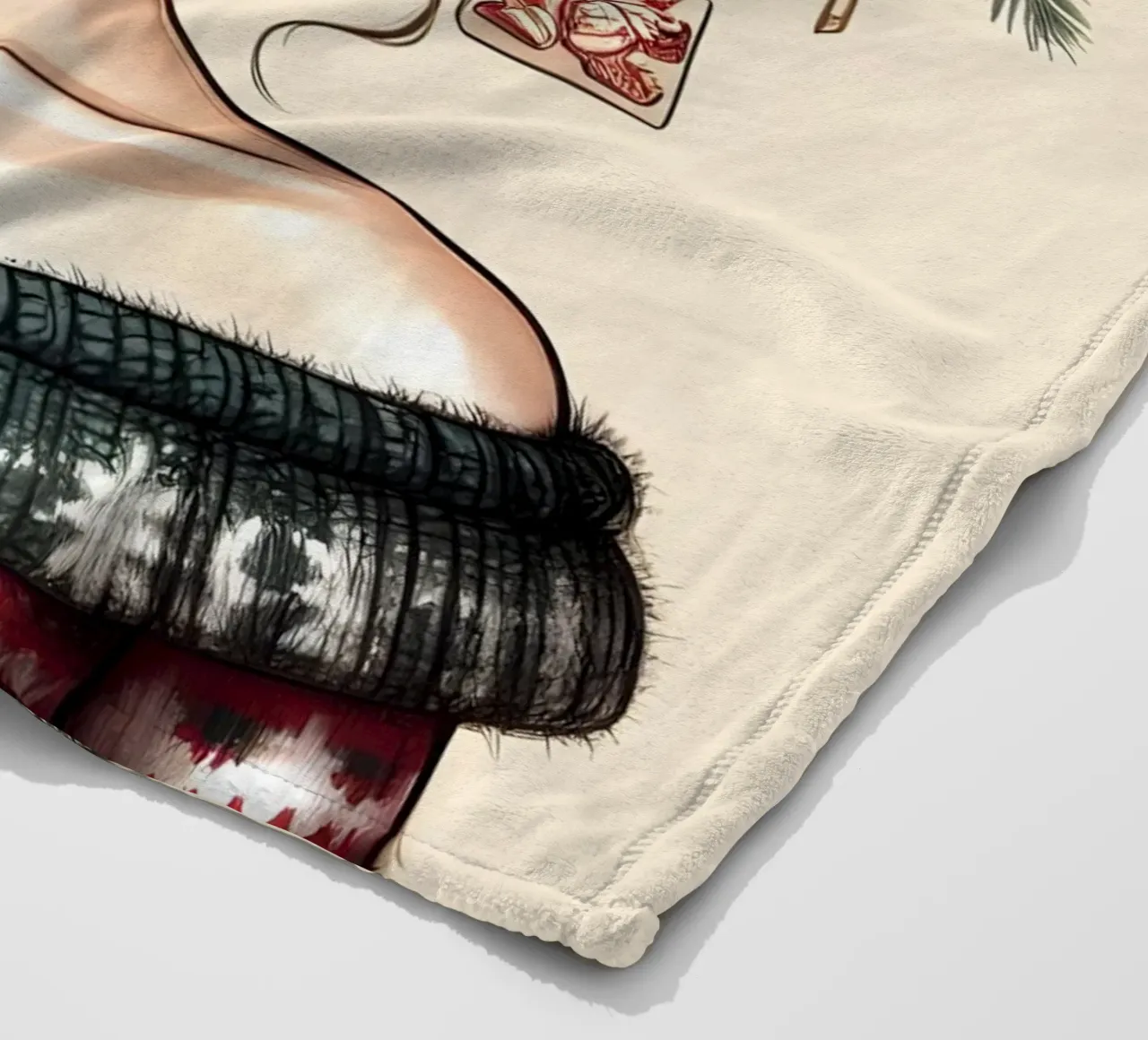 MAGLIONE DI NATALE coperta in pile da ARTOMATIC