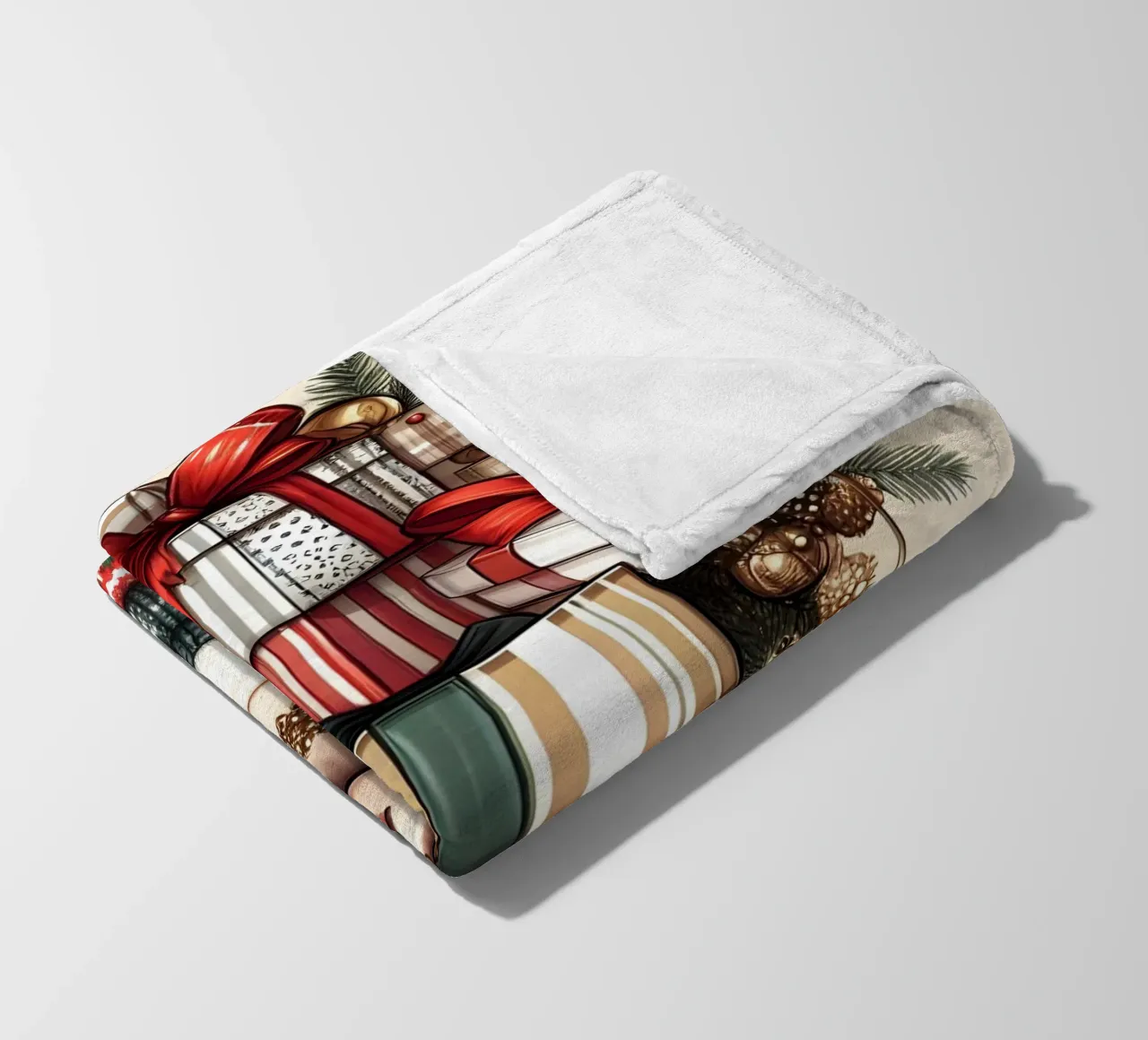 MAGLIONE DI NATALE coperta in pile da ARTOMATIC