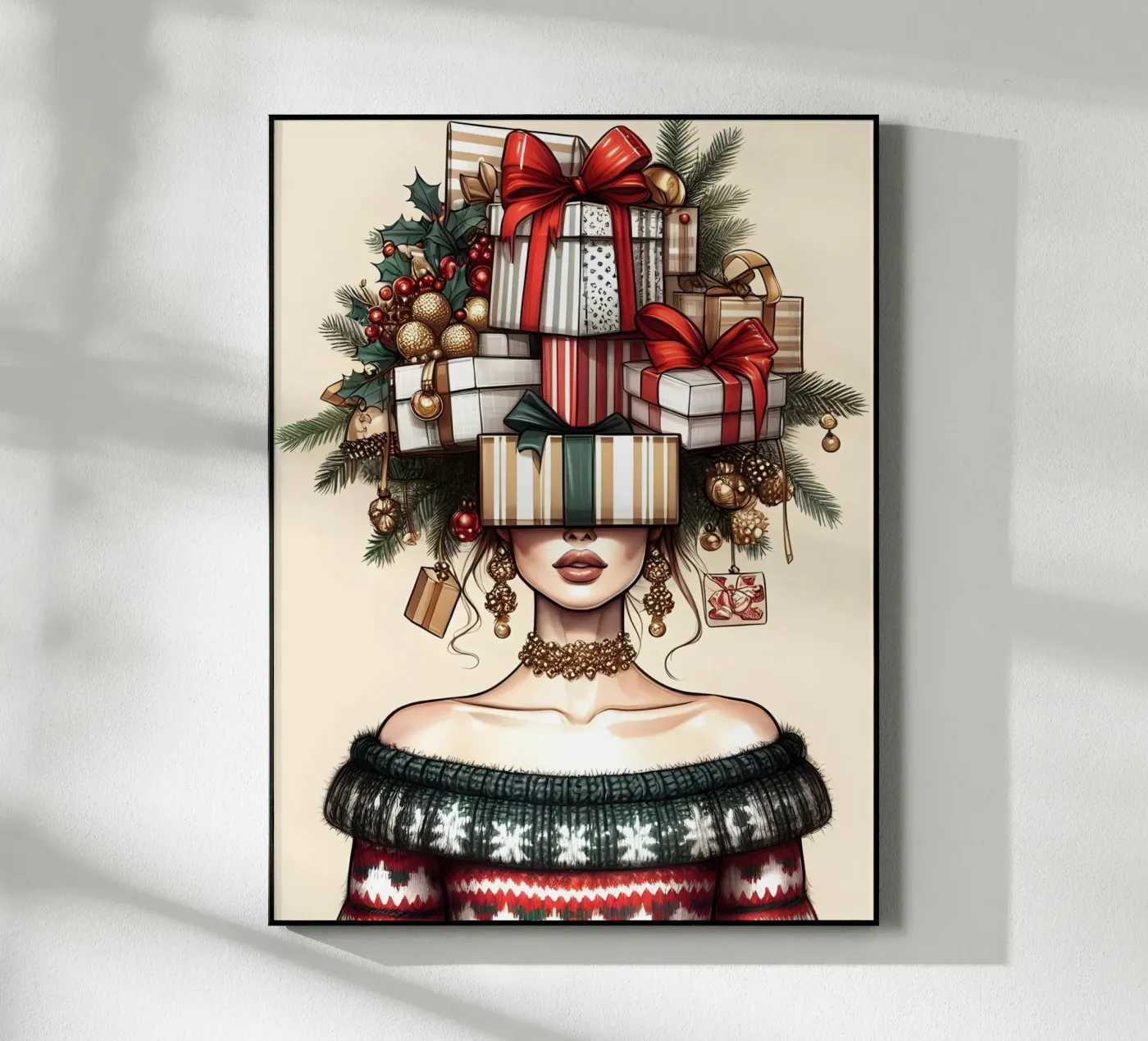 CHRISTMAS JUMPER Acryl-Glas von ARTOMATIC