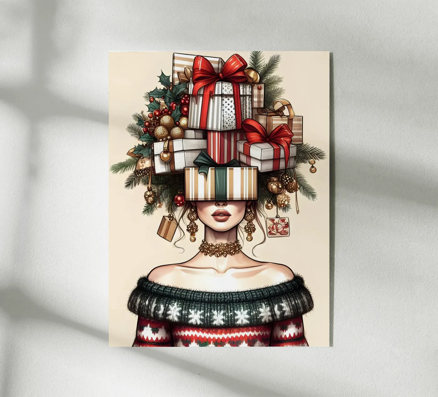 CHRISTMAS JUMPER Acryl-Glas von ARTOMATIC