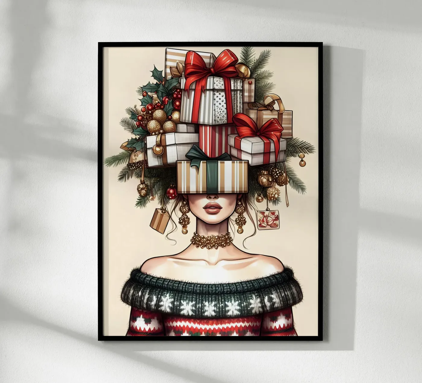 WEIHNACHTSPULLI Poster von ARTOMATIC
