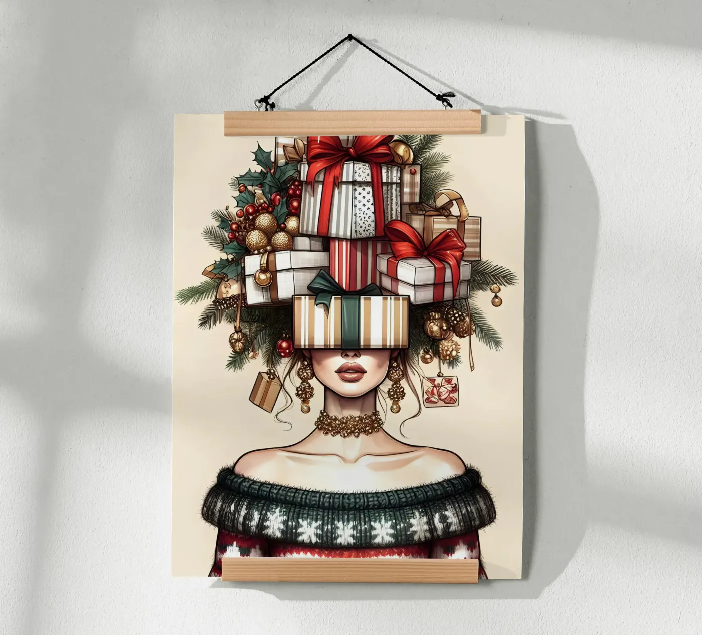WEIHNACHTSPULLI Poster von ARTOMATIC