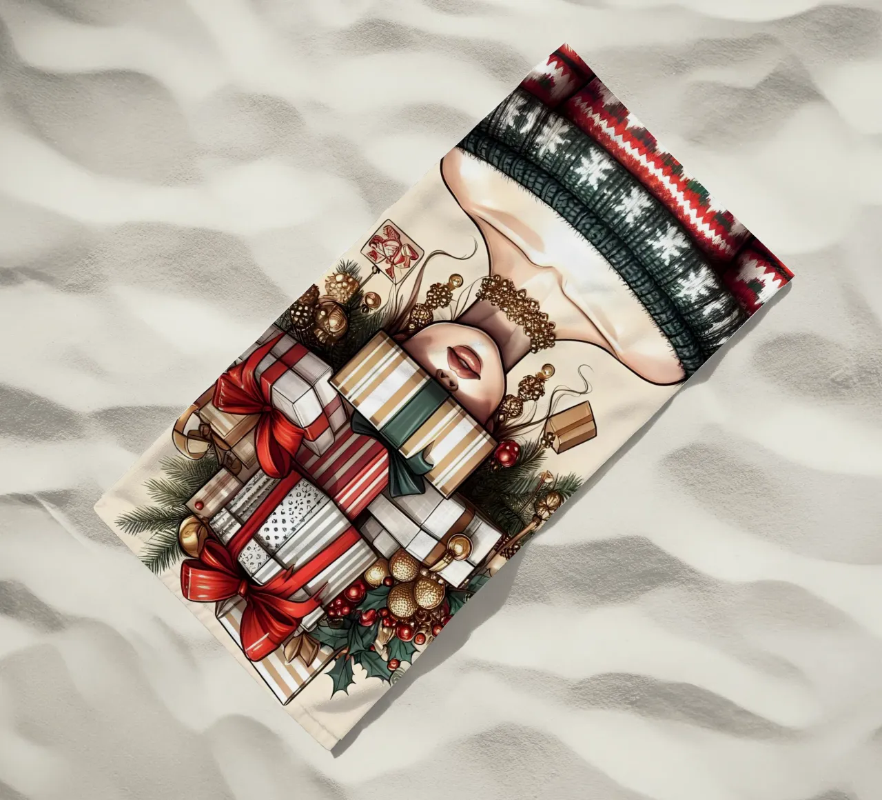 MAGLIONE DI NATALE telo mare da ARTOMATIC