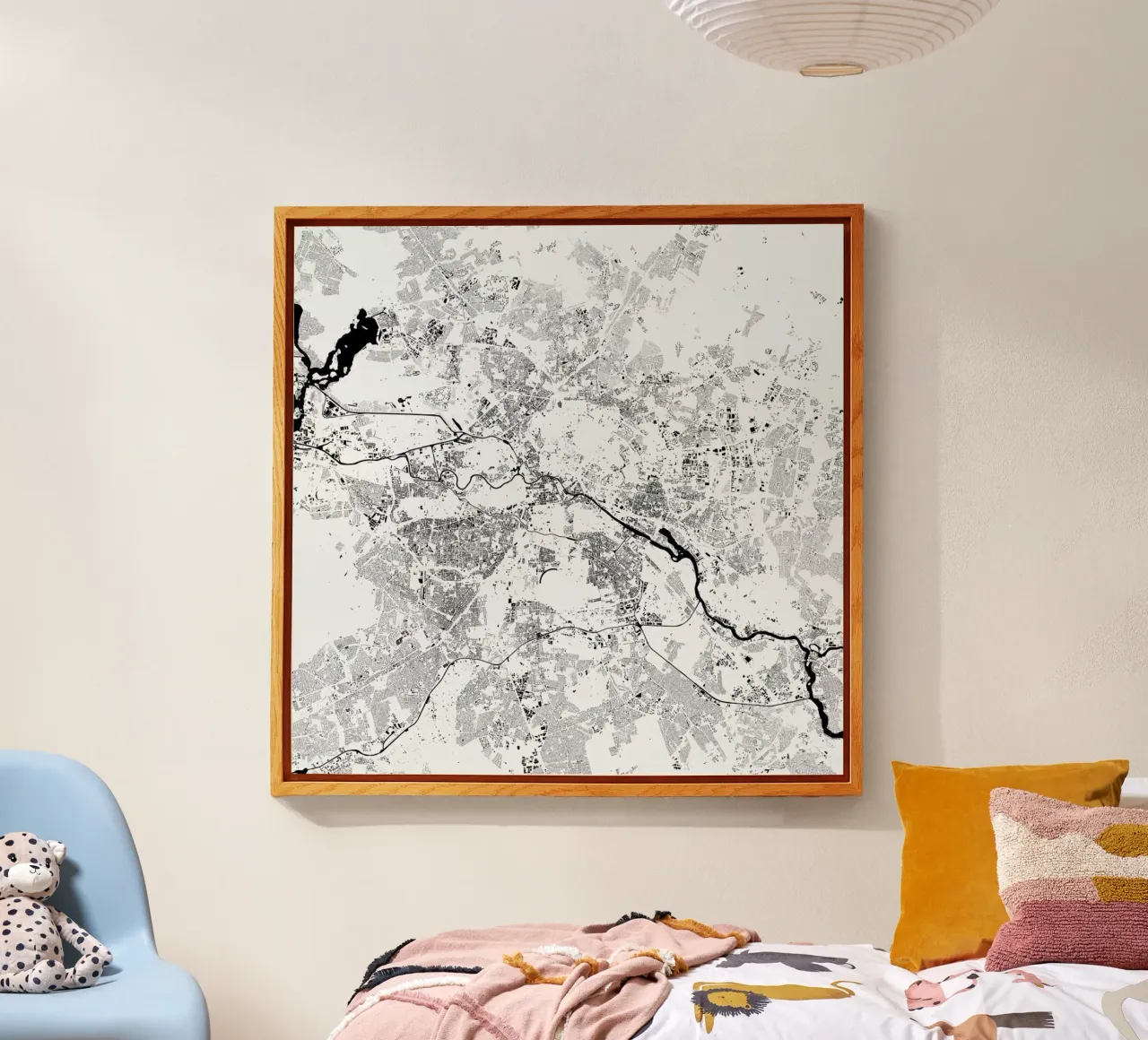 Berlin White plexiglass da Urban Maps