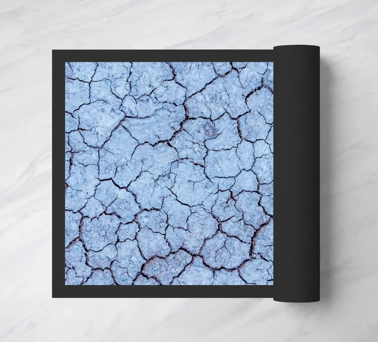 Design con texture di gelo - Estetica invernale astratta zerbino da Whole©