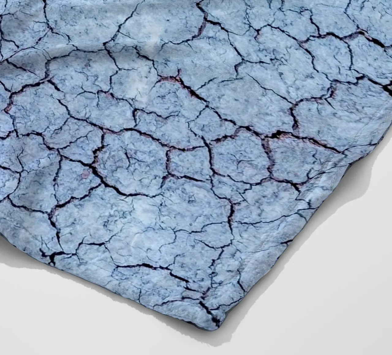 Frost texture design - Abstract winter aesthetics fleece blanket by Whole©