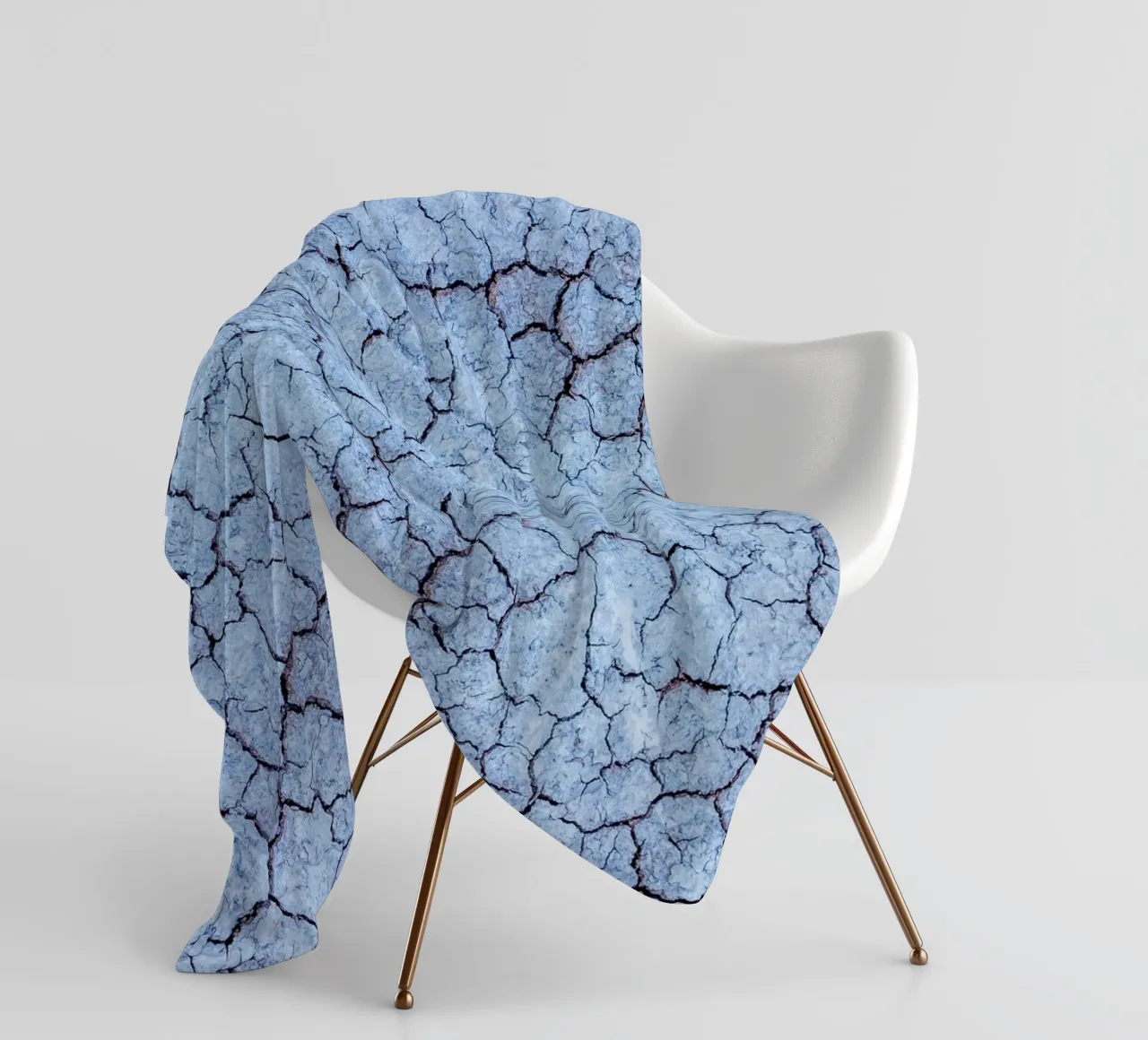 Frost texture design - Abstract winter aesthetics fleece blanket by Whole©