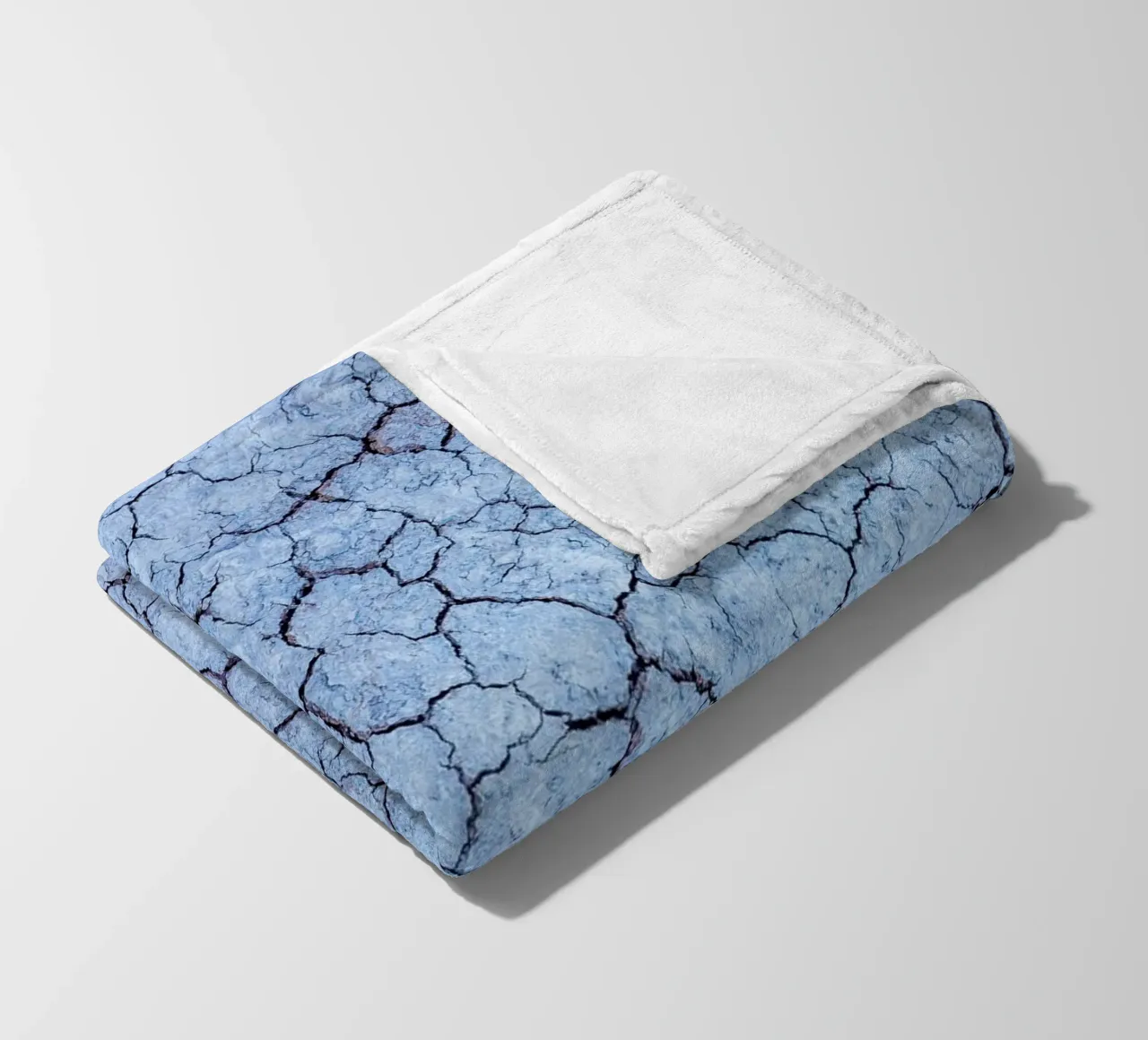 Frost texture design - Abstract winter aesthetics fleece blanket by Whole©