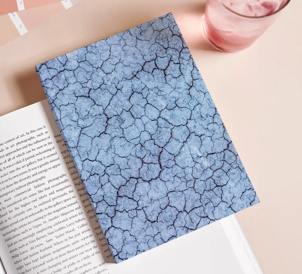 Frost texture design - Abstract winter aesthetics notebook by Whole©