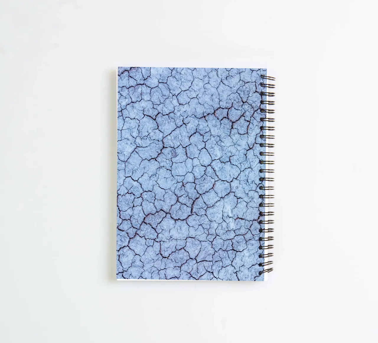 Frost texture design - Abstract winter aesthetics spiral notebook by Whole©