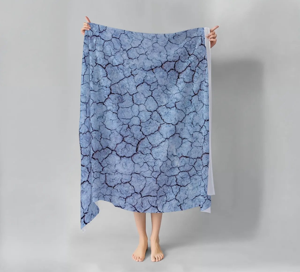 Design con texture di gelo - Estetica invernale astratta telo mare da Whole©
