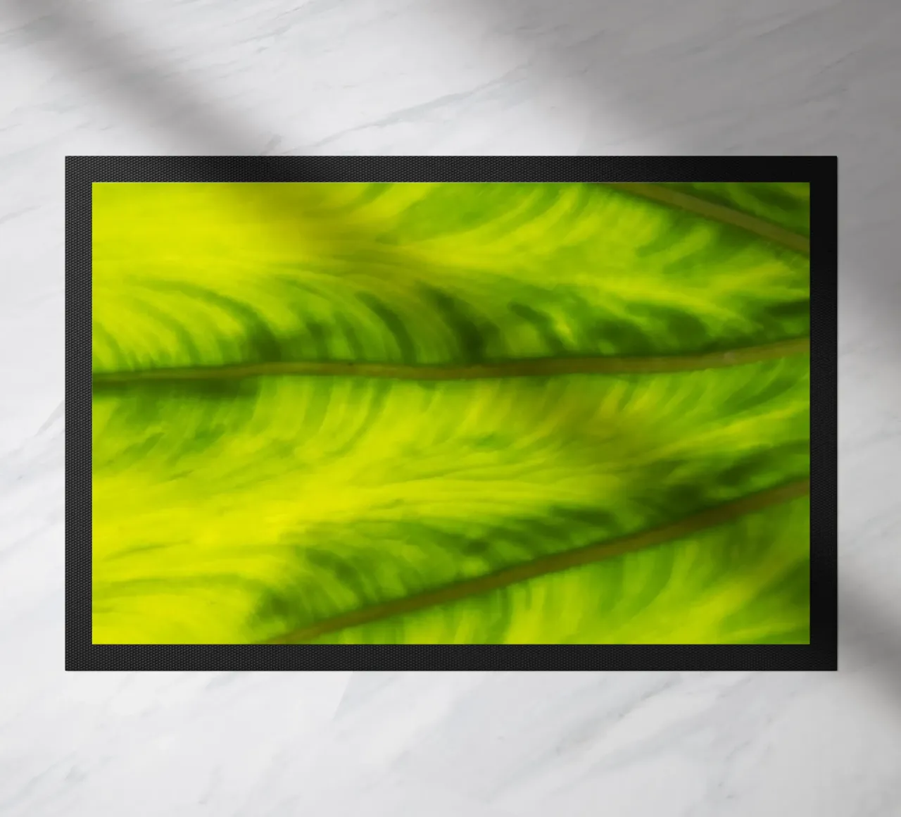 Green waves doormat by Teresa André