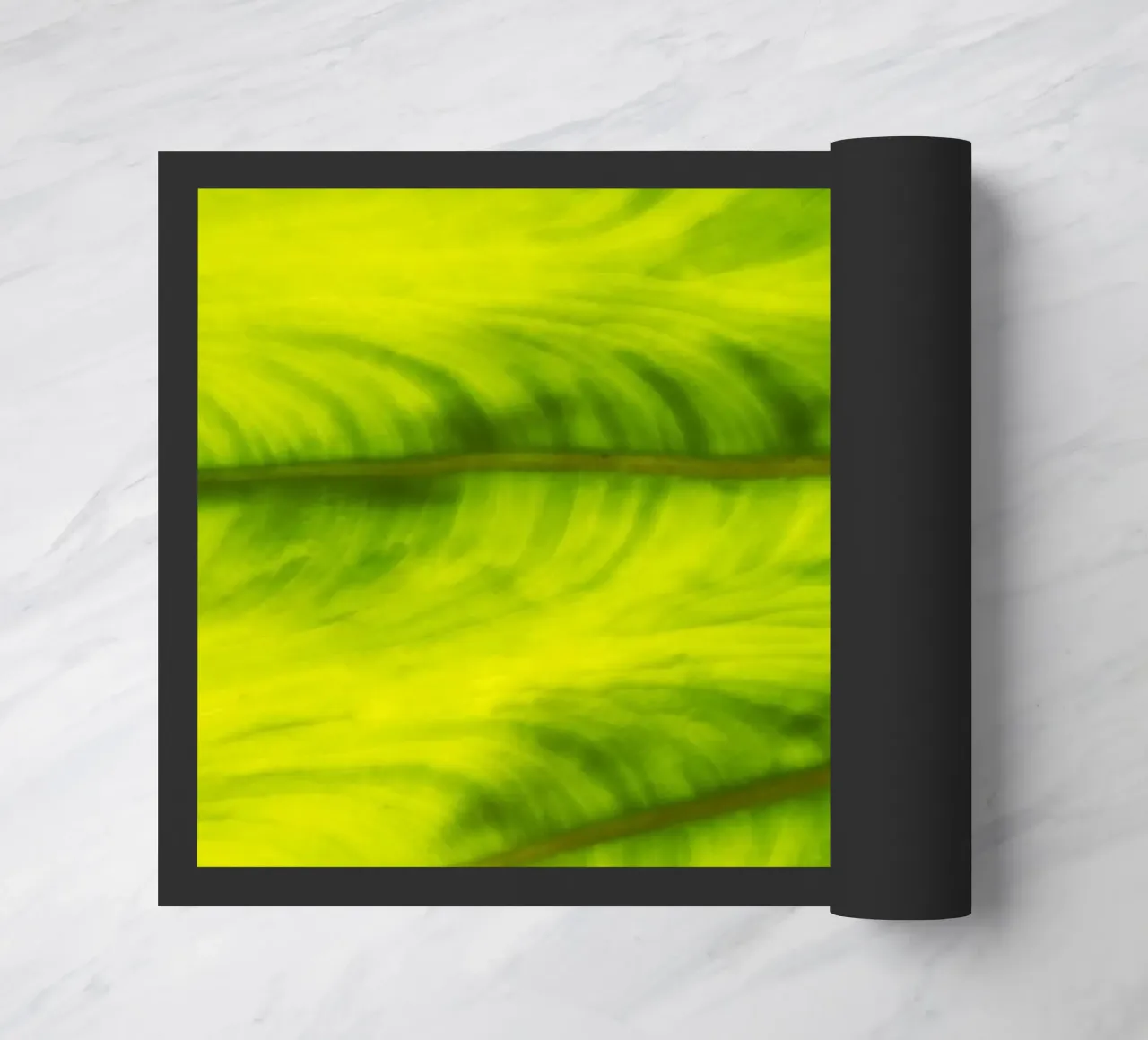 Green waves doormat by Teresa André