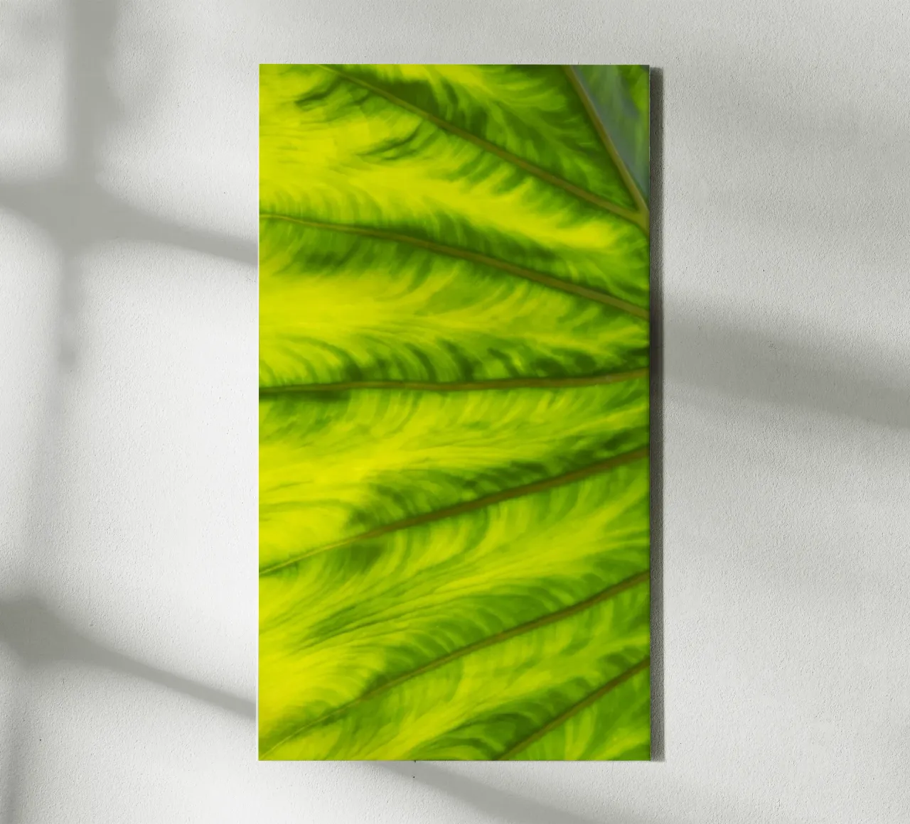 Groene golven canvas met Baklijst van Teresa André