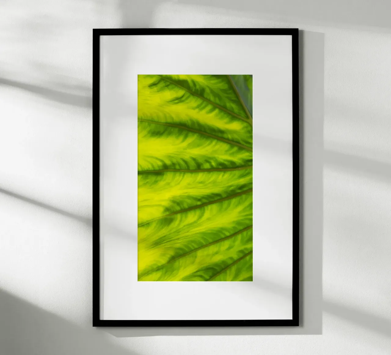 Onde verdi poster con telaio in plastica da Teresa André