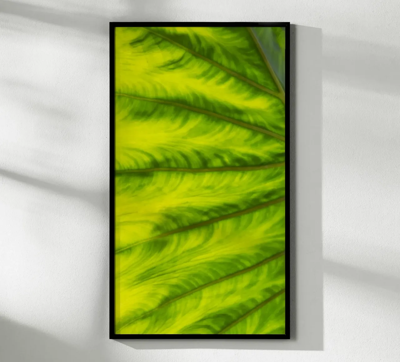 Onde verdi poster con telaio in plastica da Teresa André