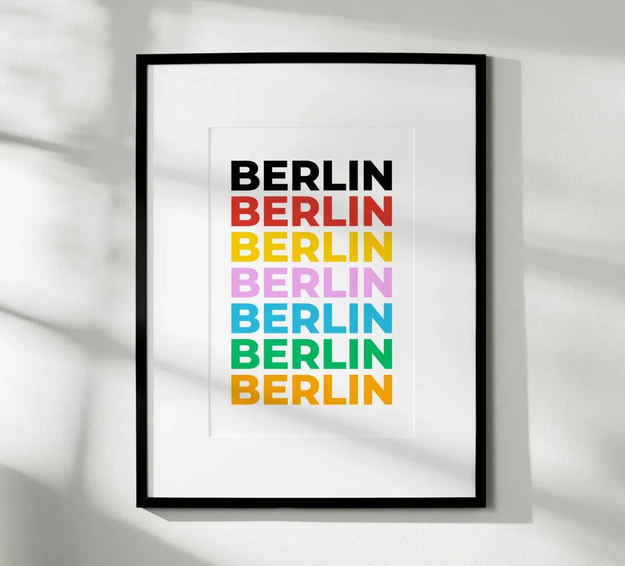 Design tipografico berlinese con lettere colorate carta hahnemühle da Berlin Moments