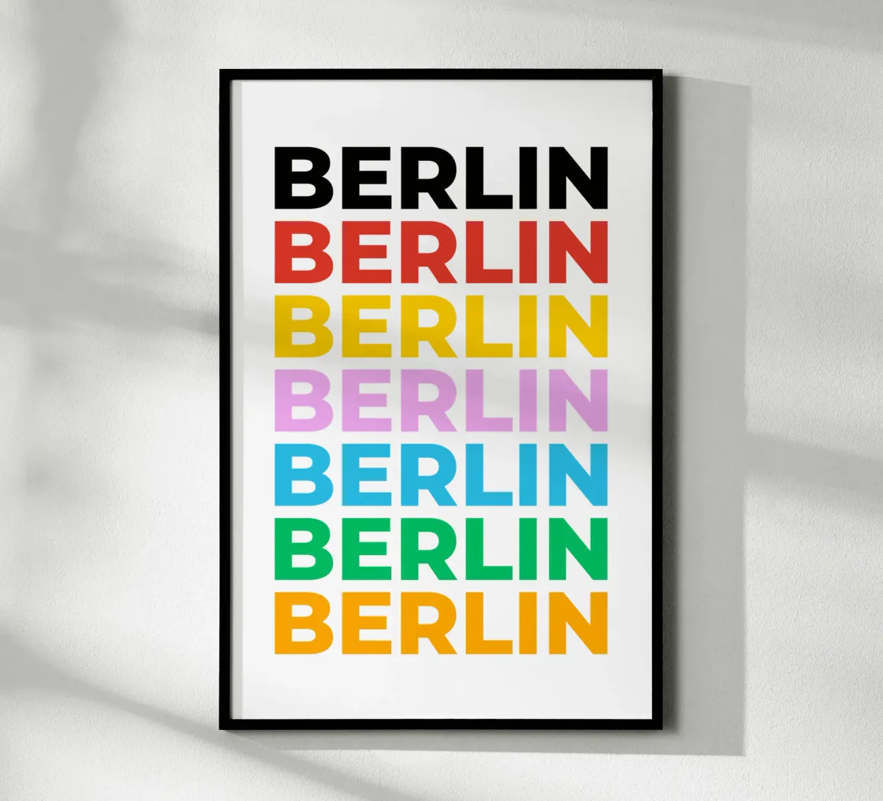 Design tipografico berlinese con lettere colorate carta hahnemühle da Berlin Moments