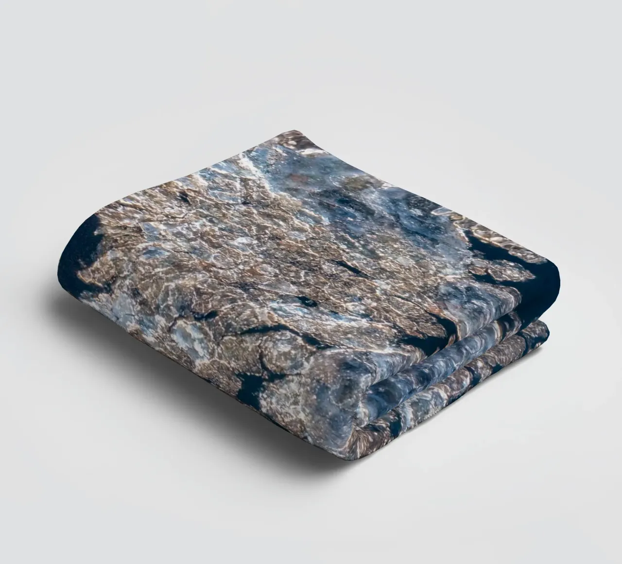 Ice gold abstract - Elegant winter design towel by Whole©