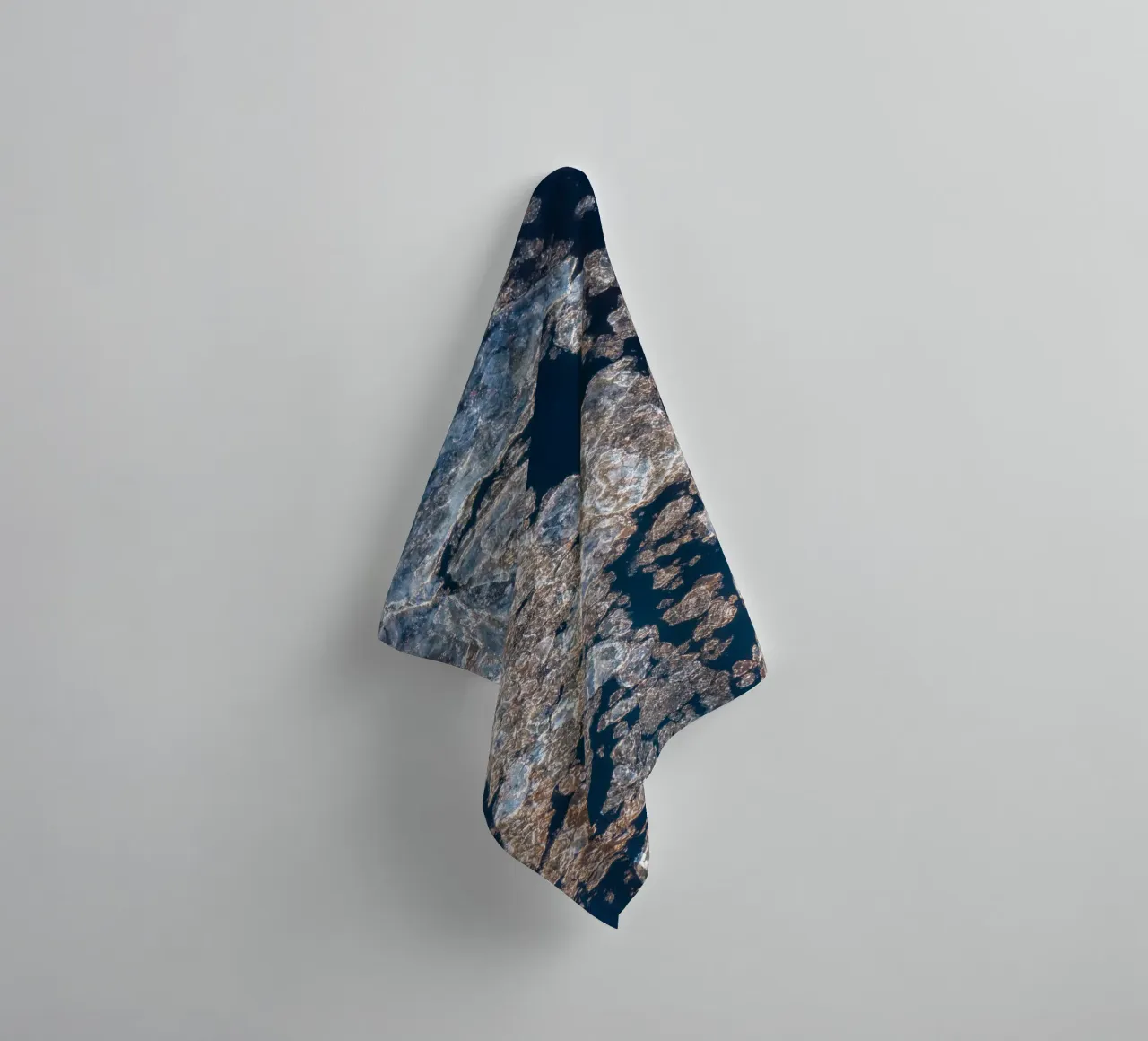 Ice gold abstract - Elegant winter design towel by Whole©