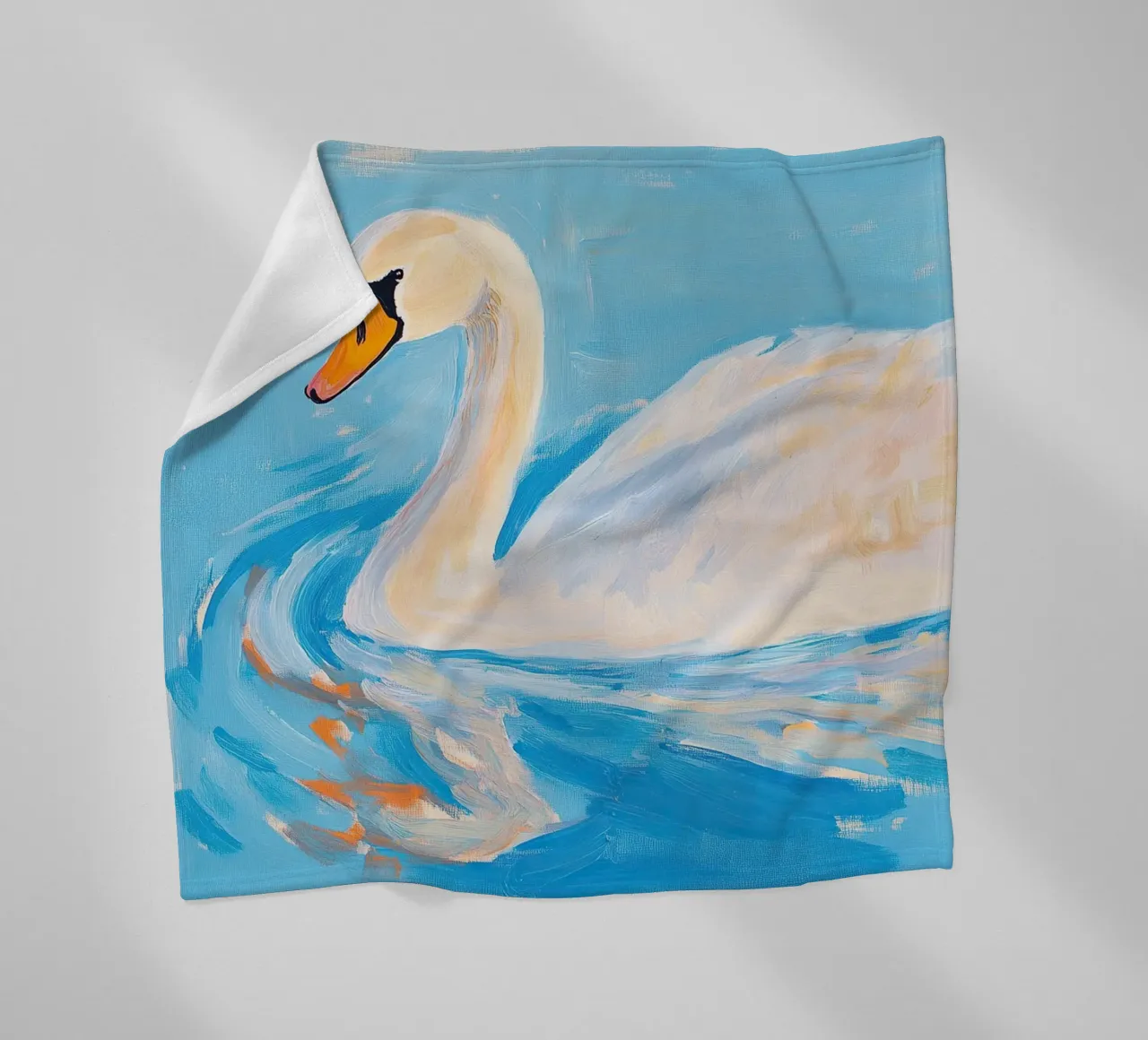 Cigno Fauvismo coperta in pile da Euphoria Theresa