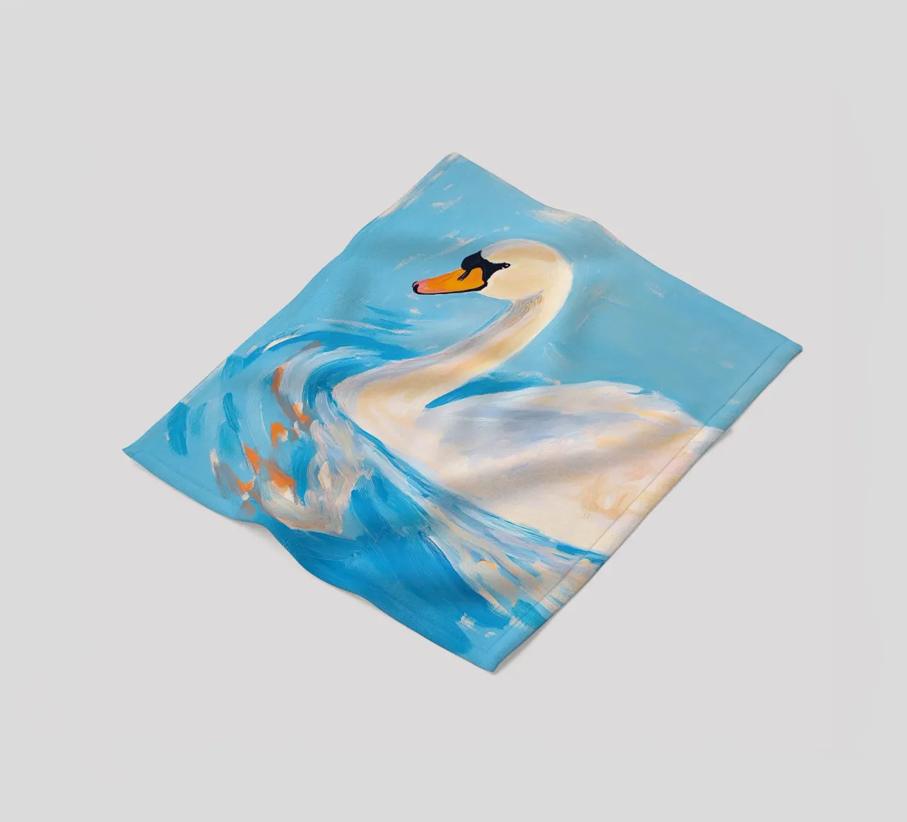 Cigno Fauvismo coperta in pile da Euphoria Theresa