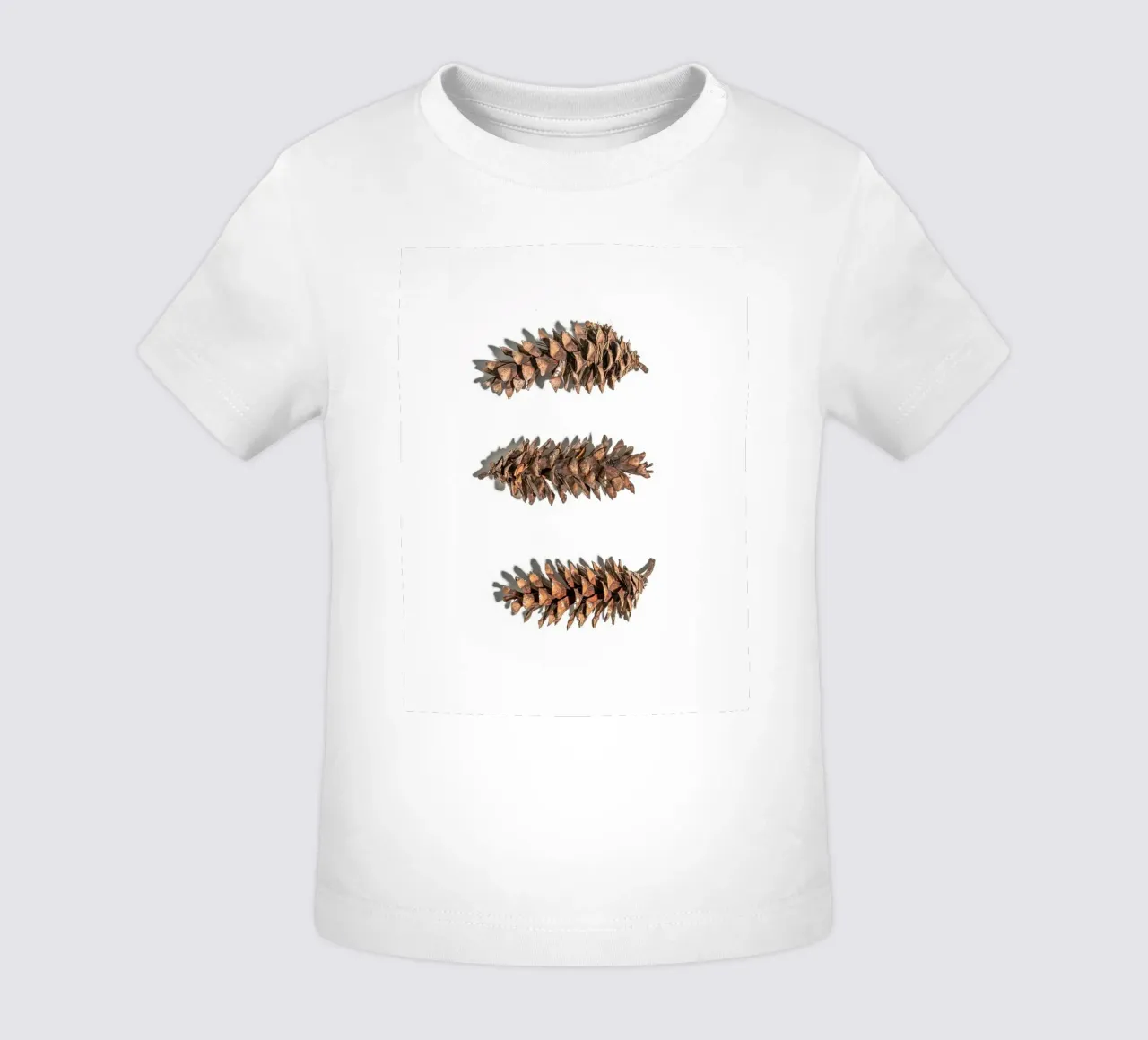 Tannenzapfen Kunst – Minimalistisches Naturdesign Baby T-Shirt von Whole©