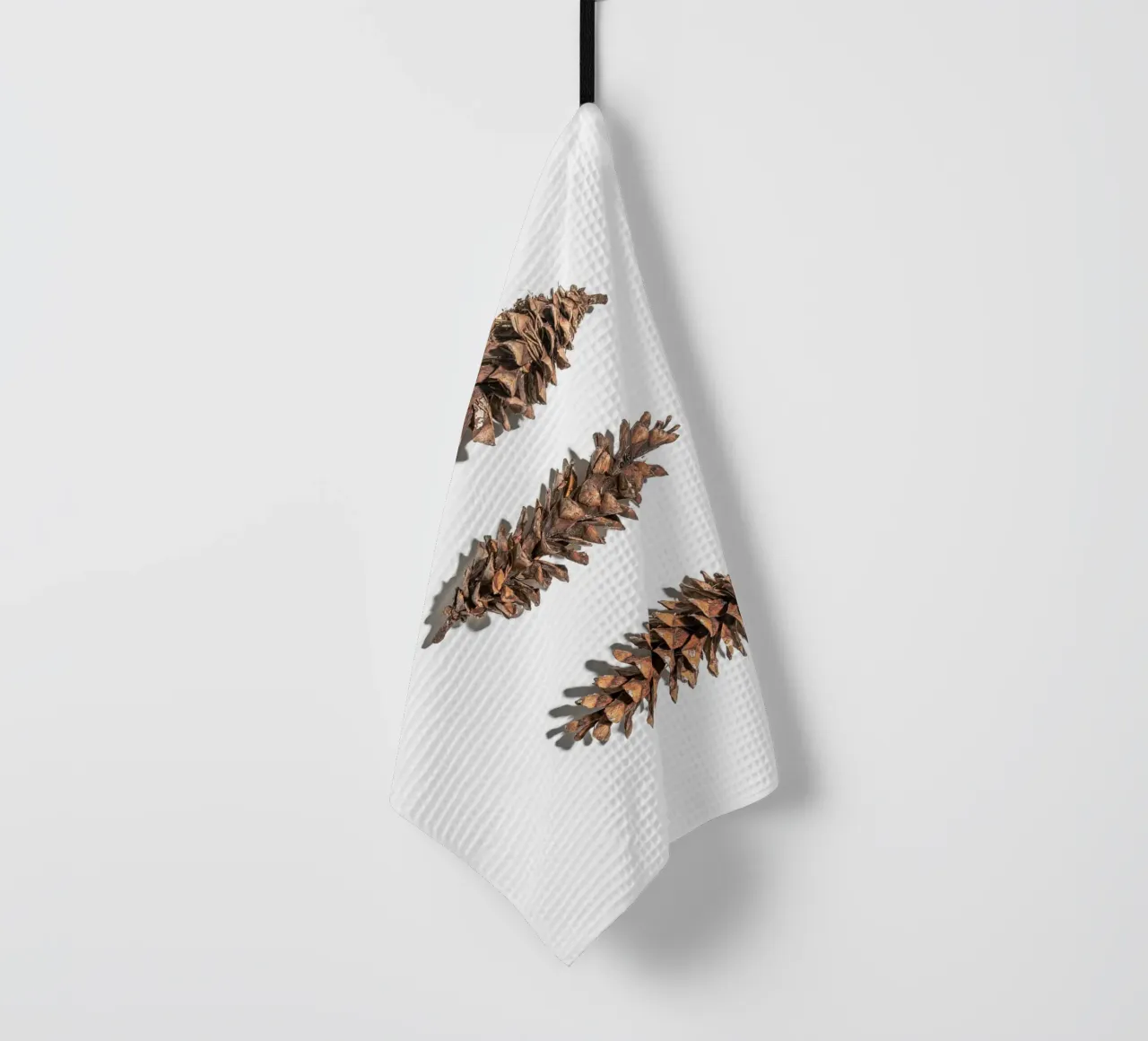 Art de la pomme de pin - Design naturel minimaliste torchon de Whole©