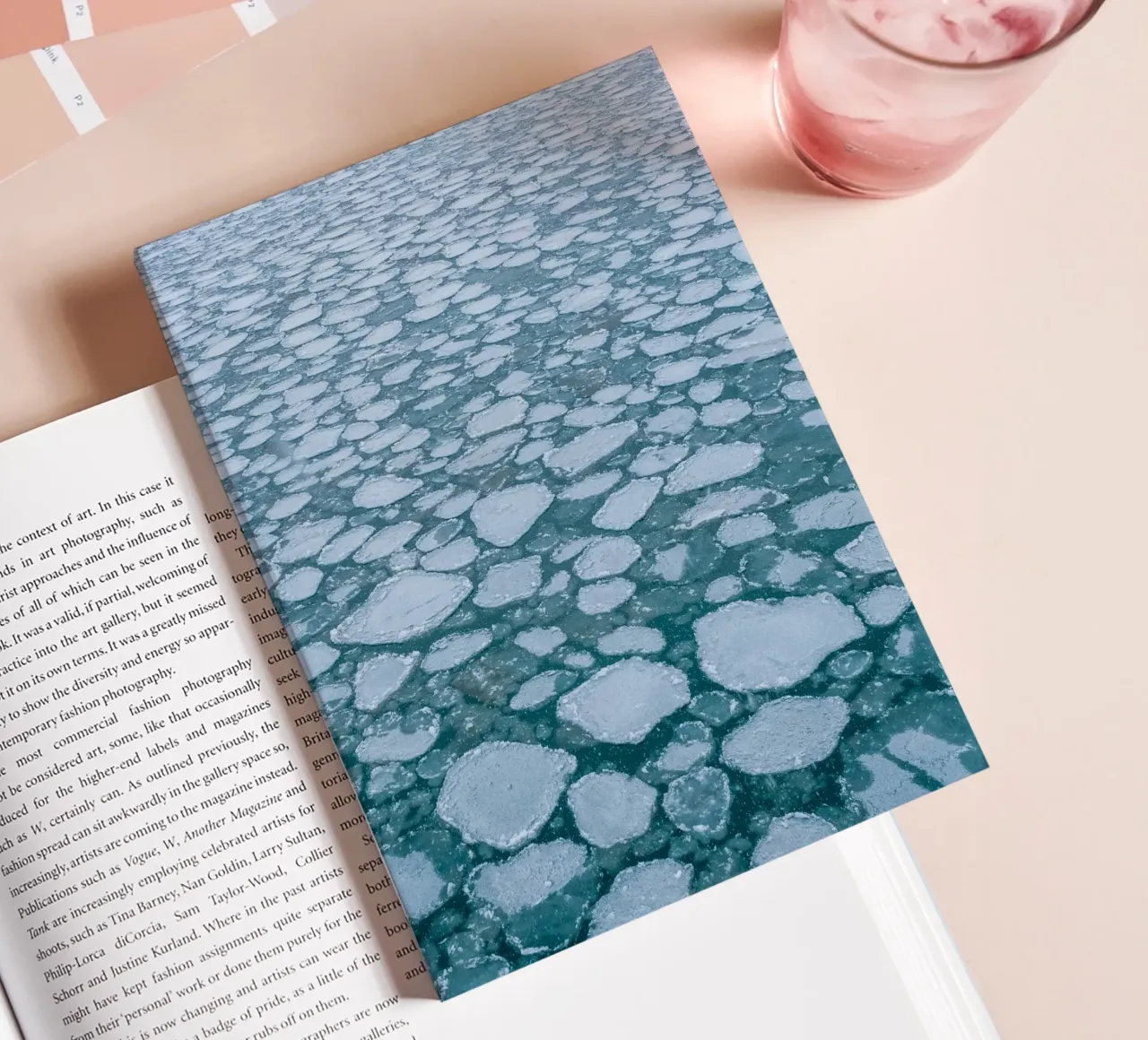 Ice floe pattern - Winter water aesthetics notebook by Whole©