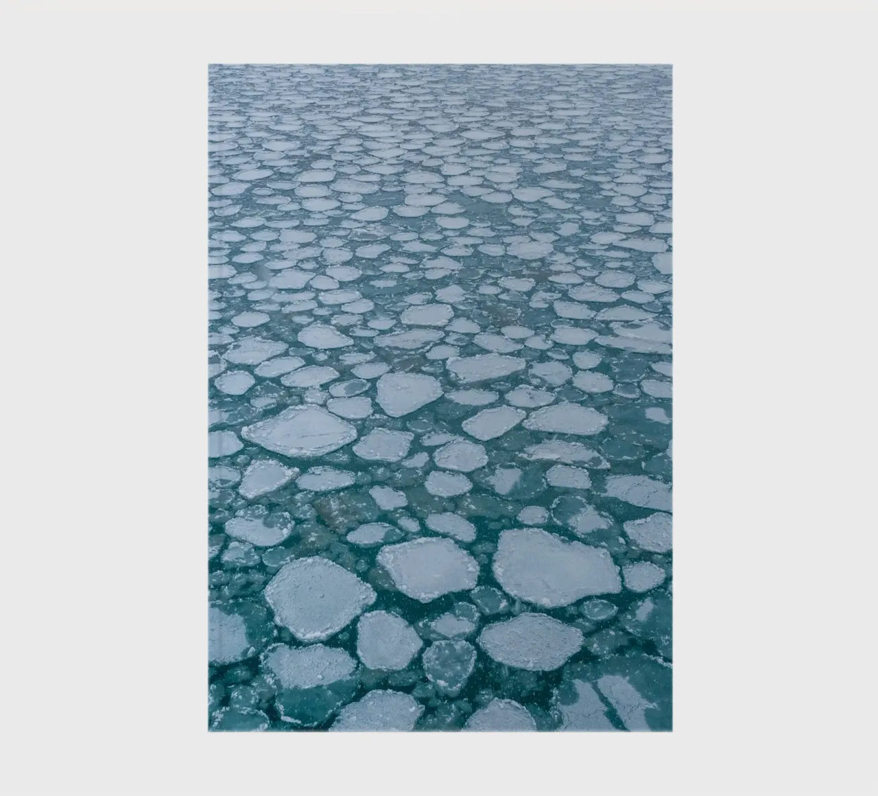 Ice floe pattern - Winter water aesthetics notebook by Whole©