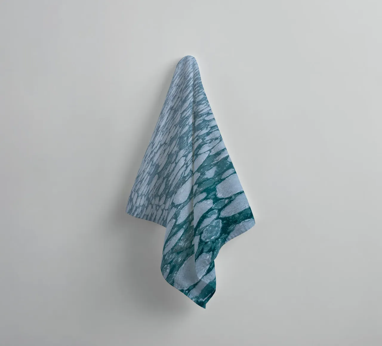 Ice floe pattern - Winter water aesthetics towel by Whole©