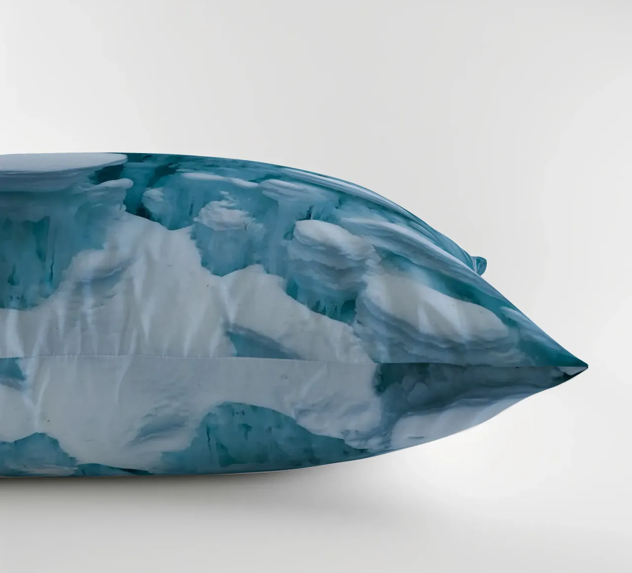 Ice formations art - Winter structures decorative cushion by Whole©