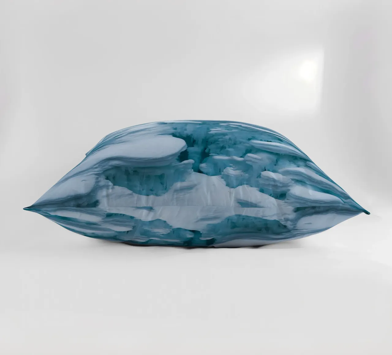 Ice formations art - Winter structures decorative cushion by Whole©