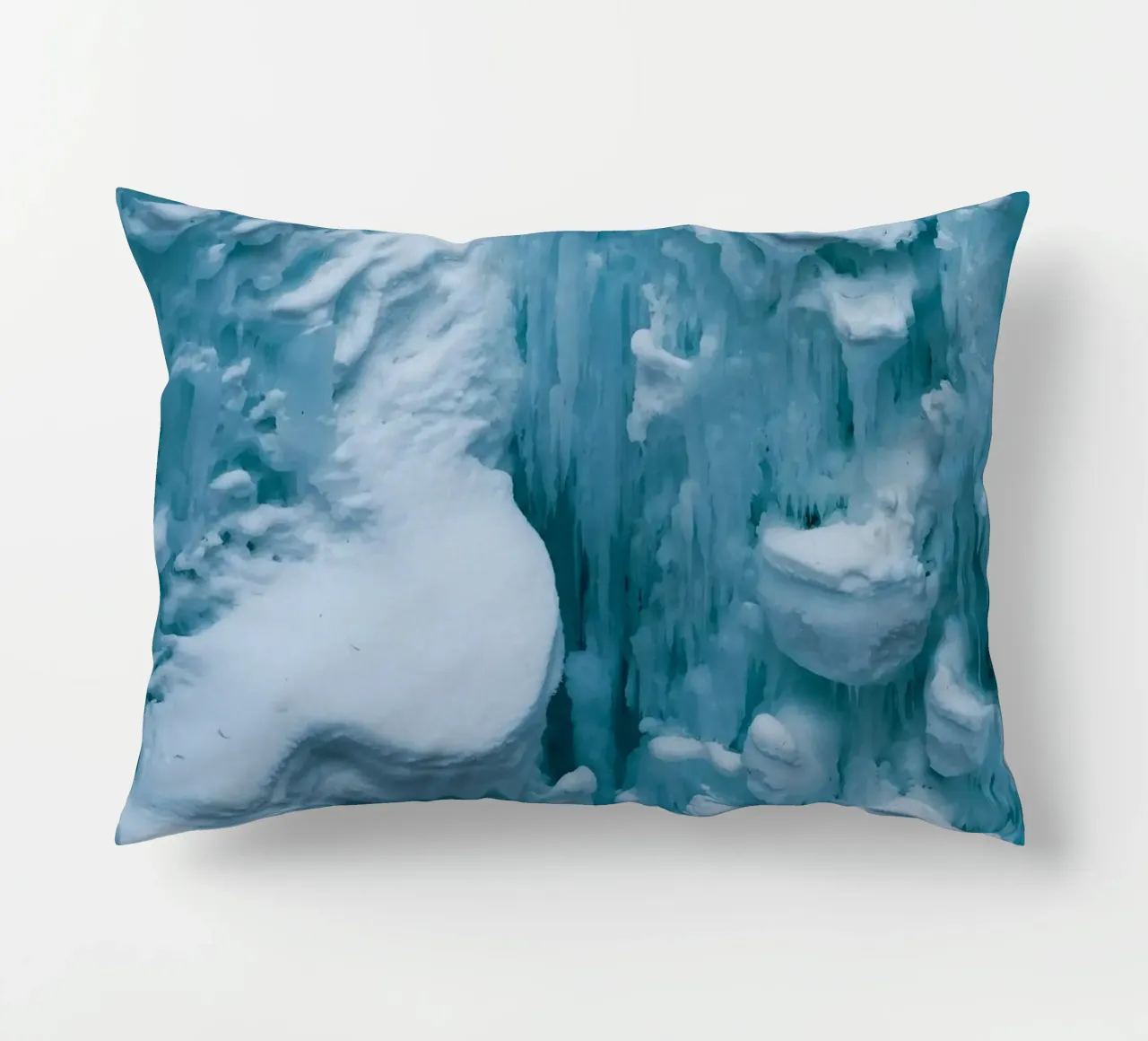 Ice formations art - Winter structures decorative cushion by Whole©