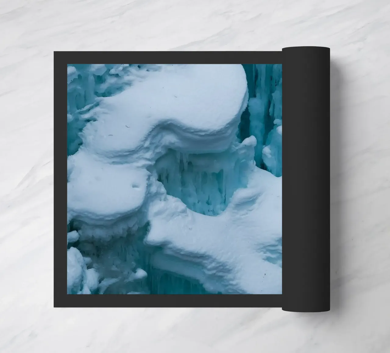 Ice formations art - Winter structures doormat by Whole©