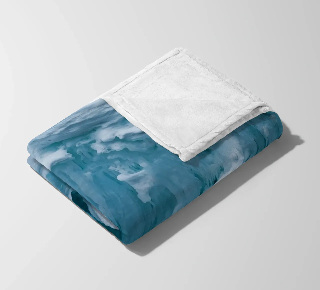 Ice formations art - Winter structures fleece blanket by Whole©