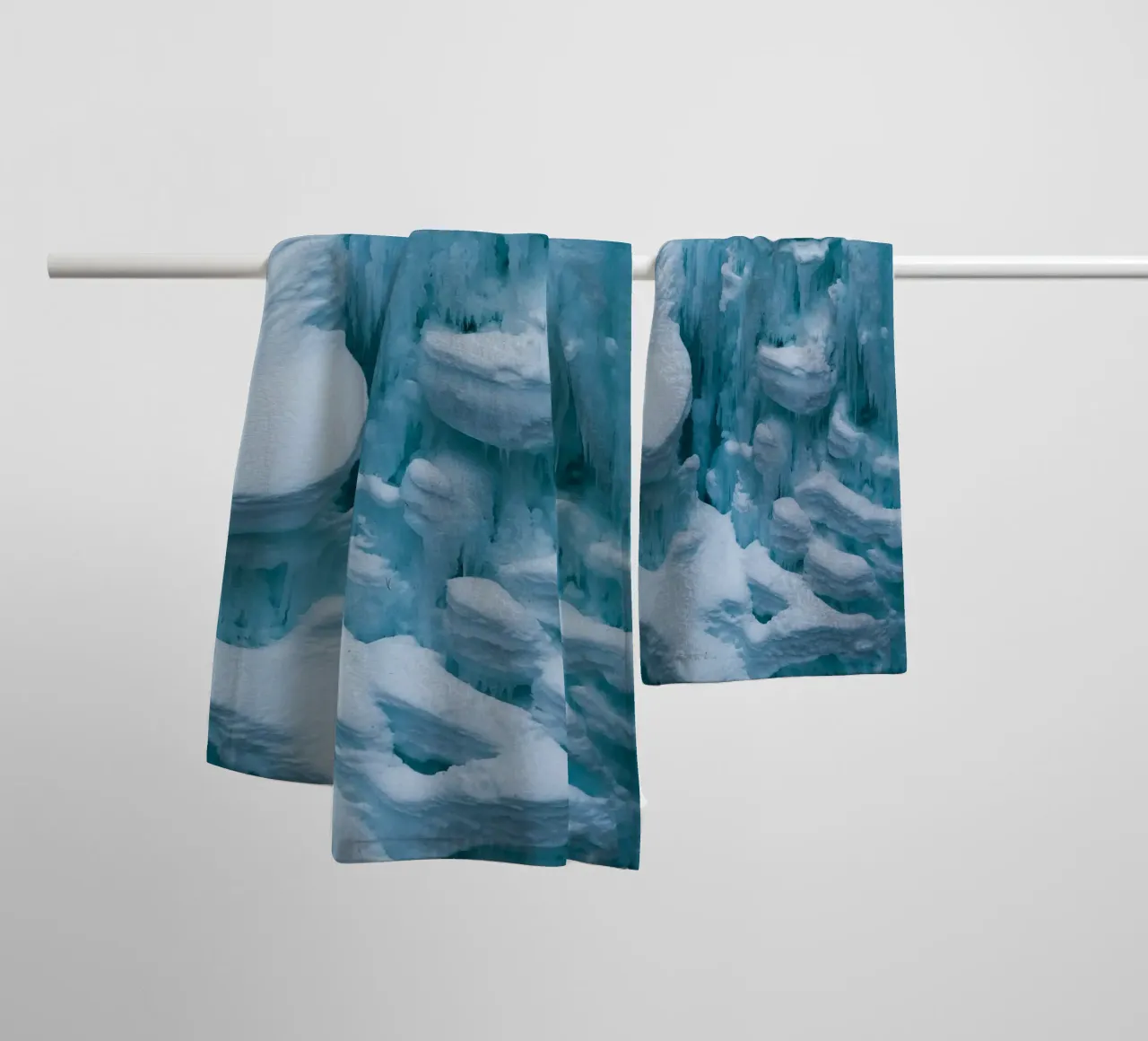 Ice formations art - Winter structures towel by Whole©