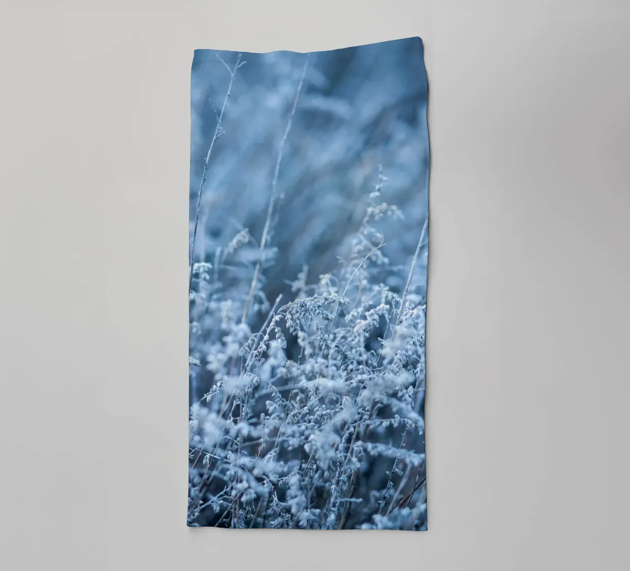 Frost grass aesthetics - Minimalist winter design towel by Whole©