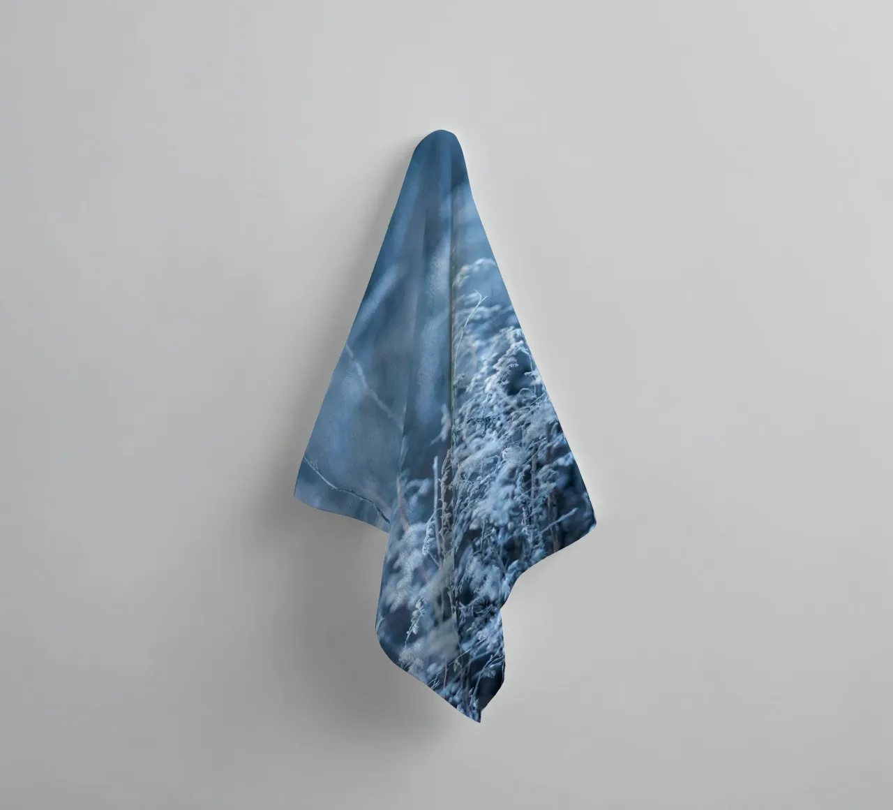 Frost grass aesthetics - Minimalist winter design towel by Whole©
