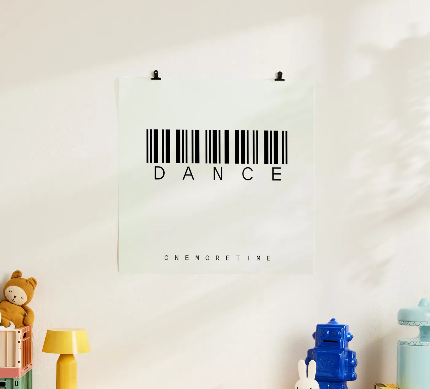 Barcode DANCE poster van WordArt by Steffi