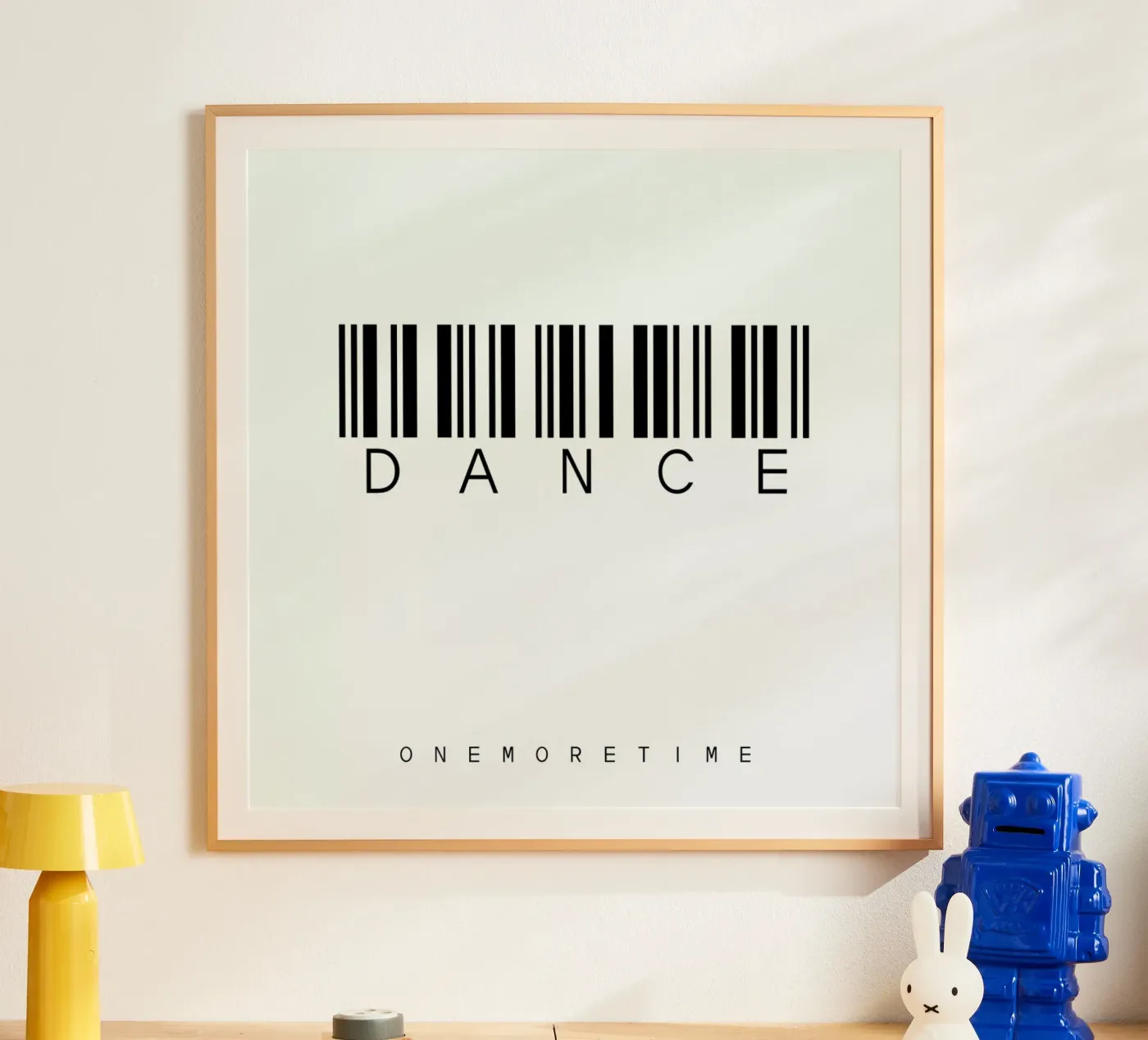 Barcode DANCE poster van WordArt by Steffi